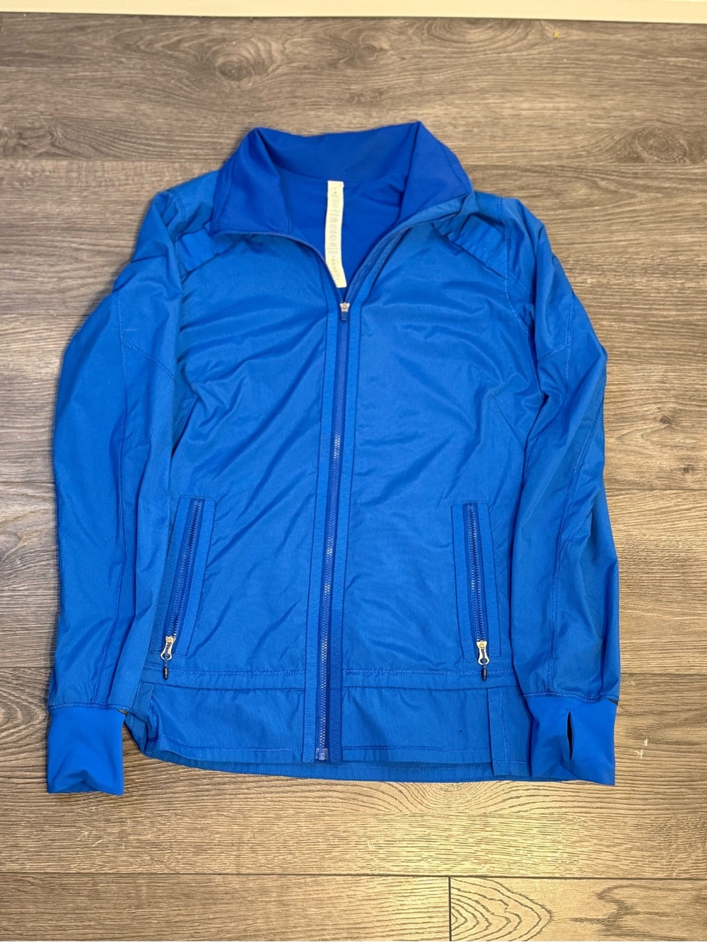 Lululemon Blue Zip-Up Running Jacket Size 6 Lightweight Athletic